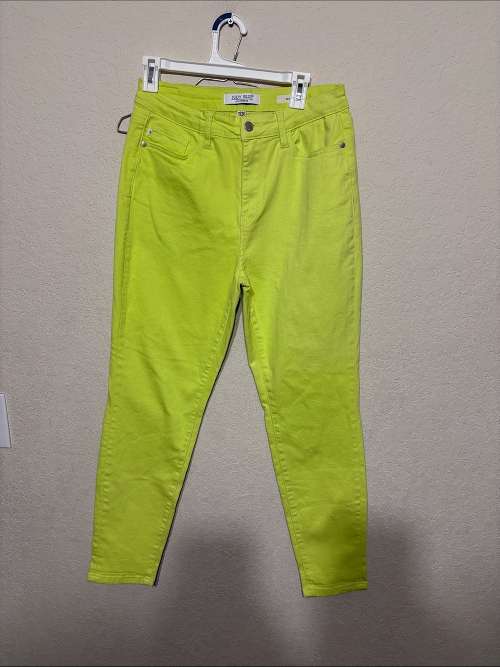 Judy Blue Neon Lime High-Rise Skinny Jeans